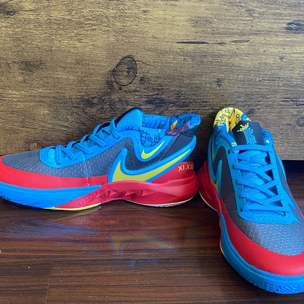 Nike Blue and Red Athletic Sneakers